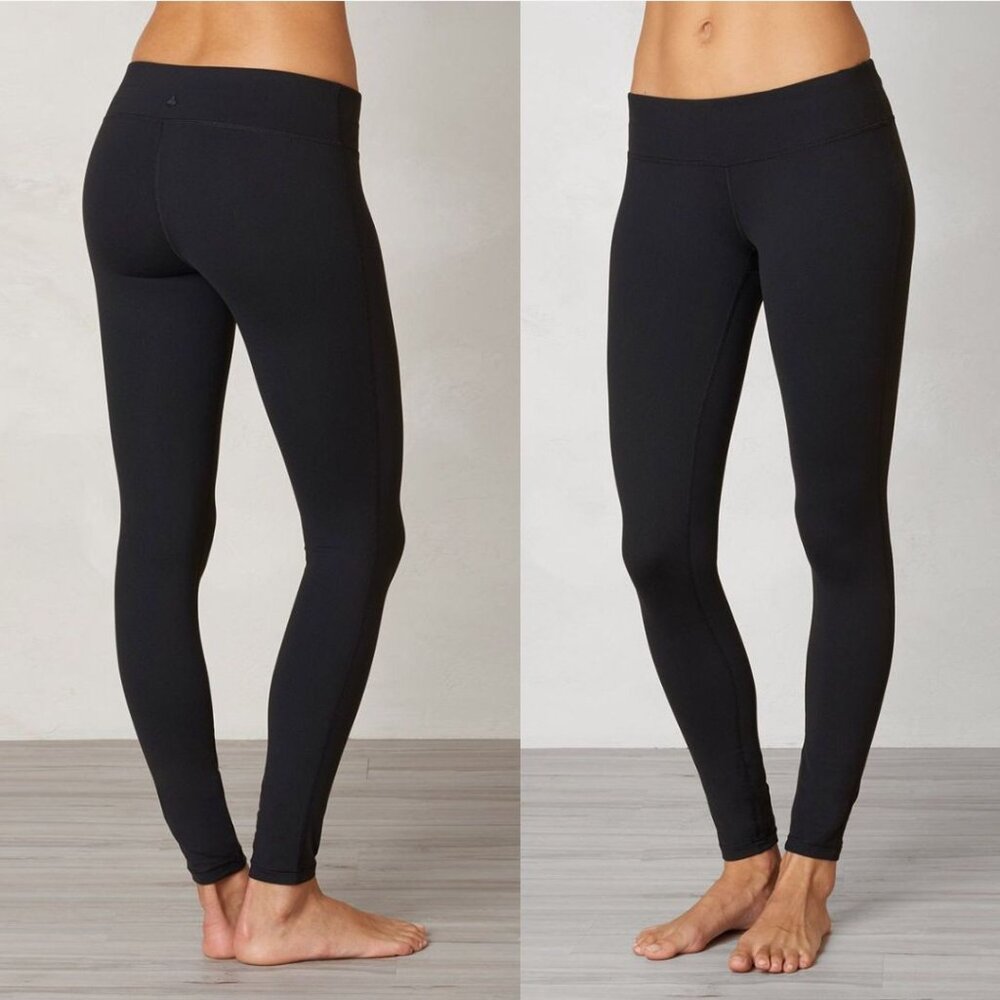 Prana - Ashley Low Rise Chakara Performance Leggings W4AASP315 | Medium | Black